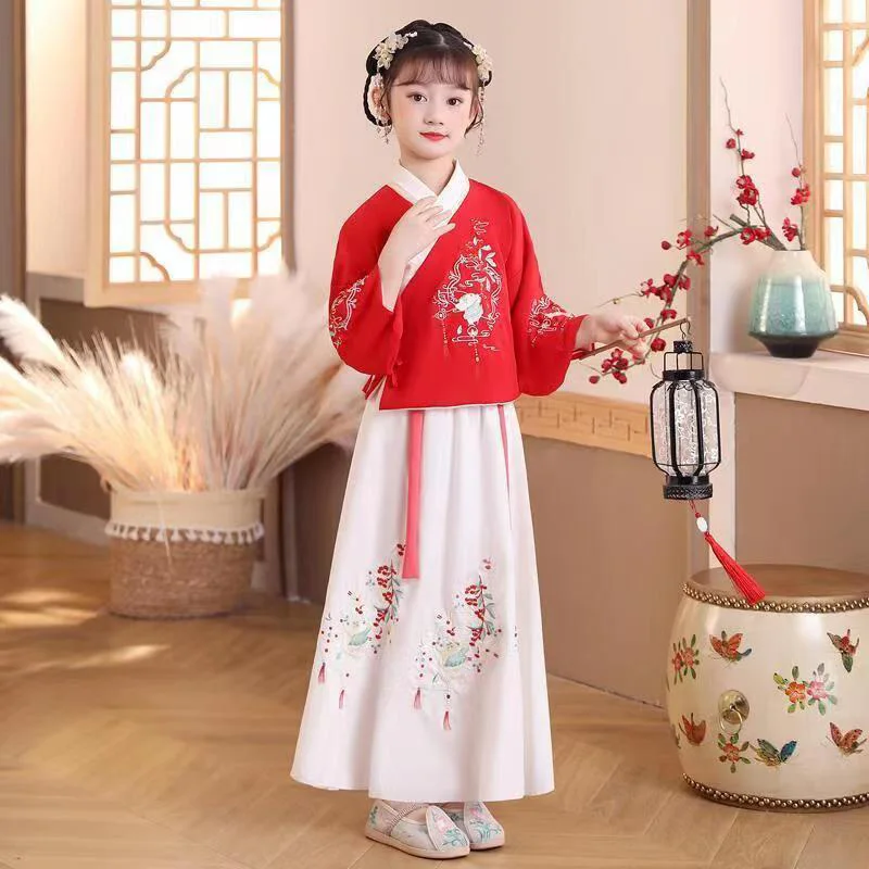 New Chinese Hanfu retro girl's dress