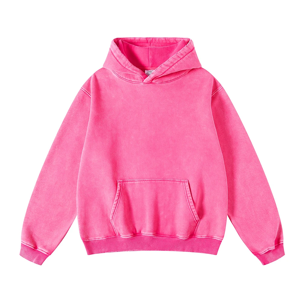 Autumn and winter washed retro hoodie men's fleece hooded men's hoodie unisex hoodie