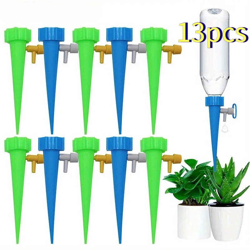 13pcs Self-Watering Kit Automatic Waterer Drip Irrigation Indoor Plant Auto Watering Device Home Flower Garden Tool