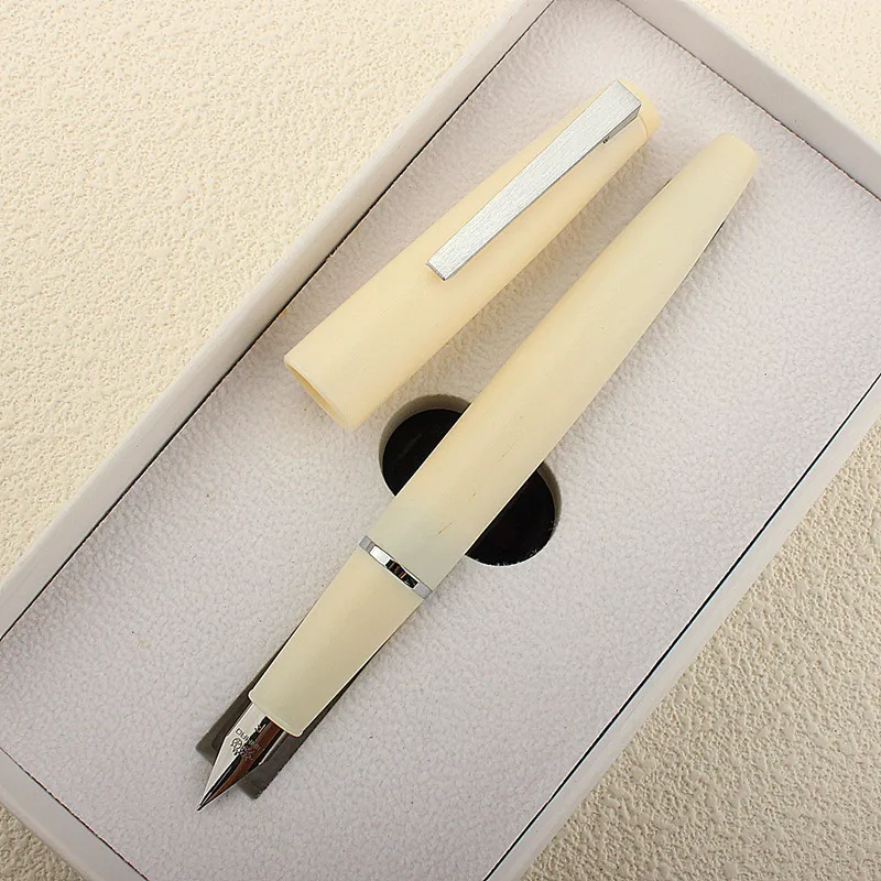 

New JINHAO 80 Ivory White Fountain Pen EF F 0.3MM Nib Writing Pens Office School Supplies Stationery Ink Pen