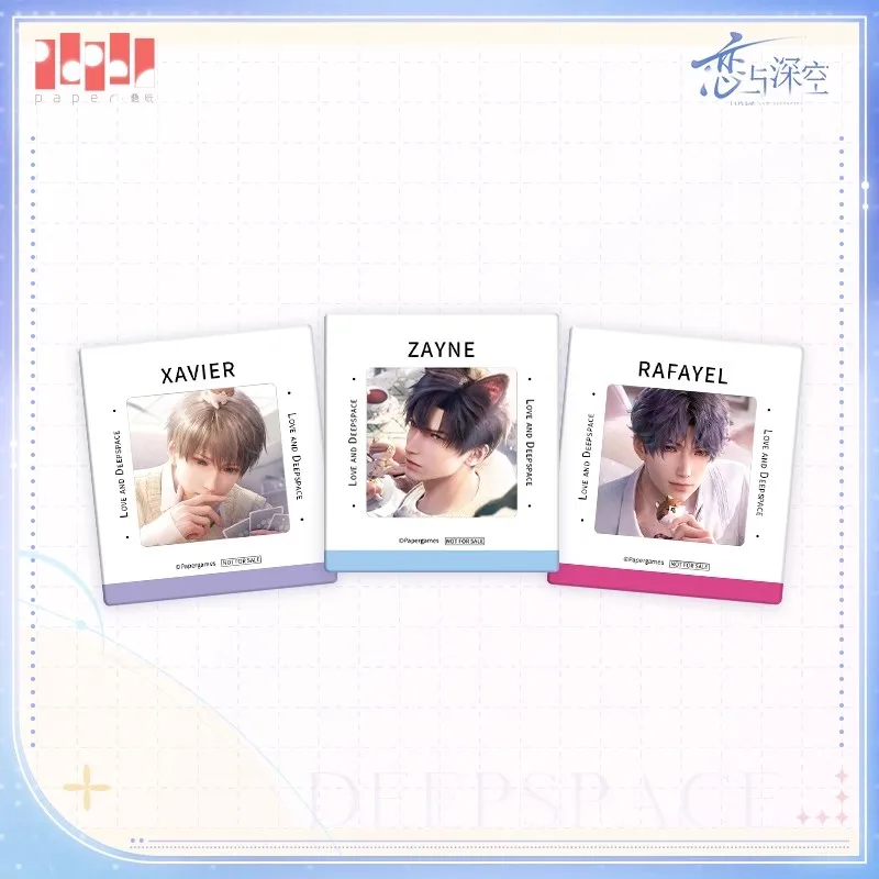 [Official Merchandise] in Stock Game Love and Deepspace 2024 Gift Redeem Points Xavier Zayne Rafayel Transparent Cards Set