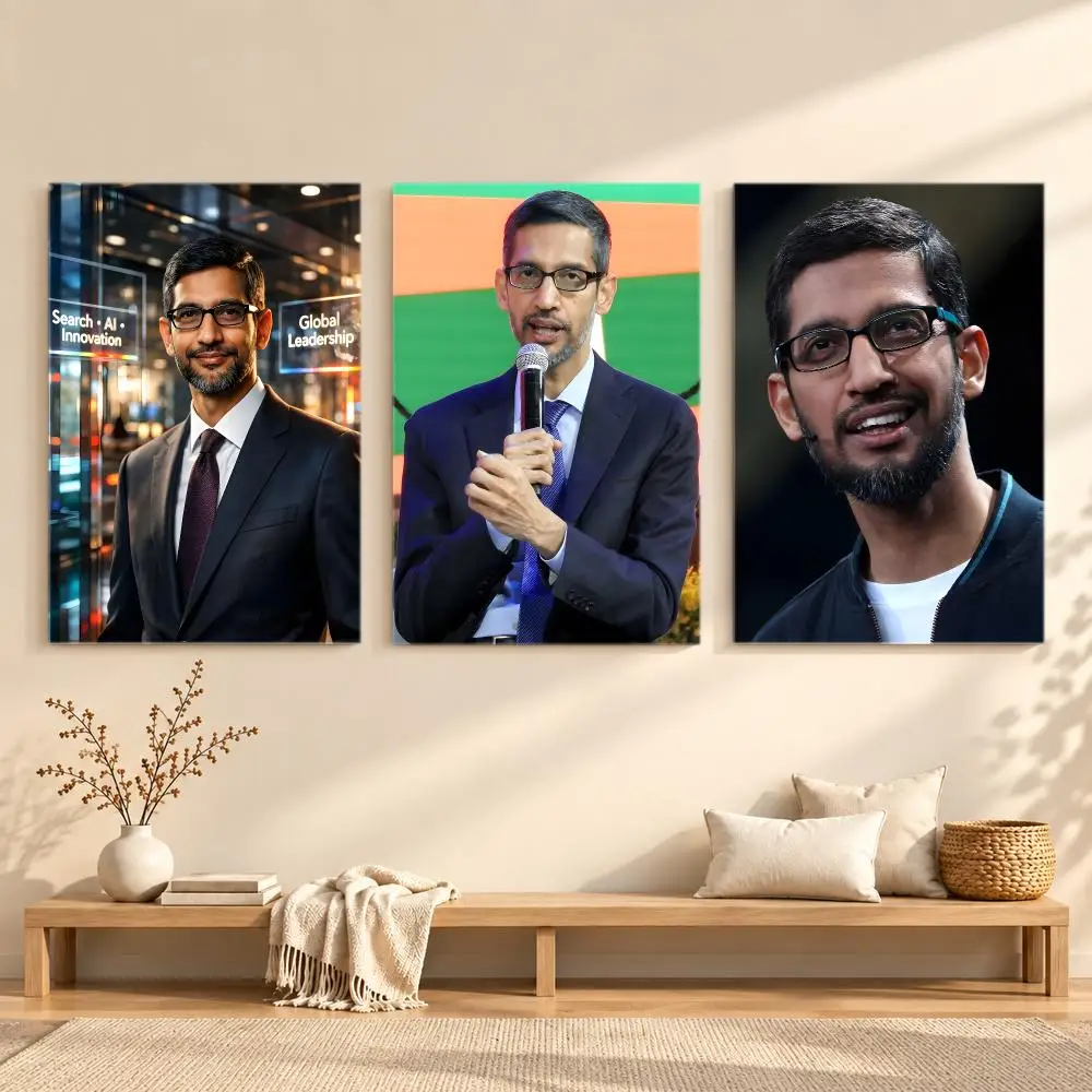 ai Business Executive S-Sundar Pichai Poster Series Print Unframed Aesthetic Wall Decor Gift Living Room Bedroom