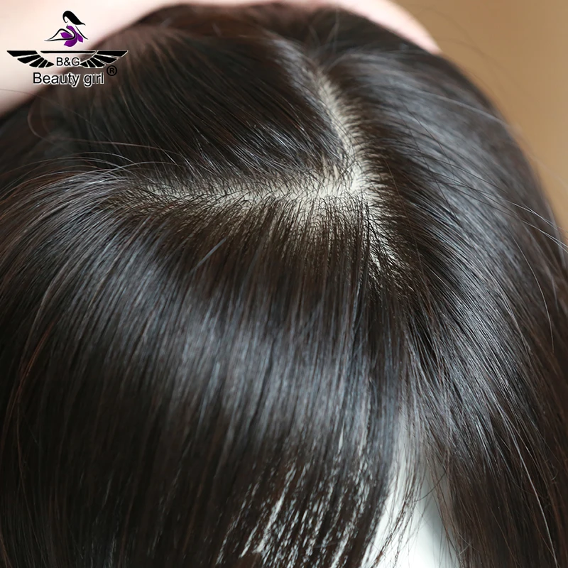 

Realistic Scalp Silk Base Toupee Cuticle Aligned Chinese Human Hair For Hair Loss Women Small Hair Toppers