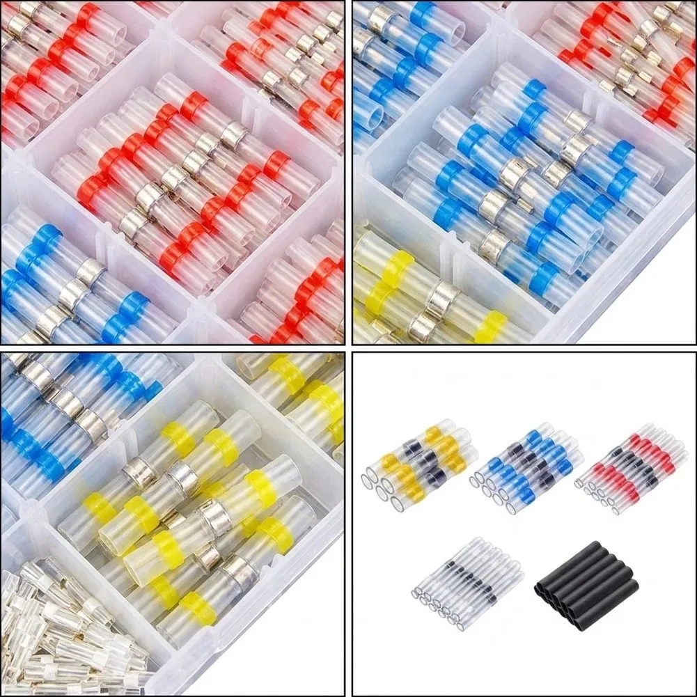 500PCS Waterproof Heat Shrink Solder Ring Terminal Set For Wire For Splice Connection Car Electronics Repair Home Appliance Tool