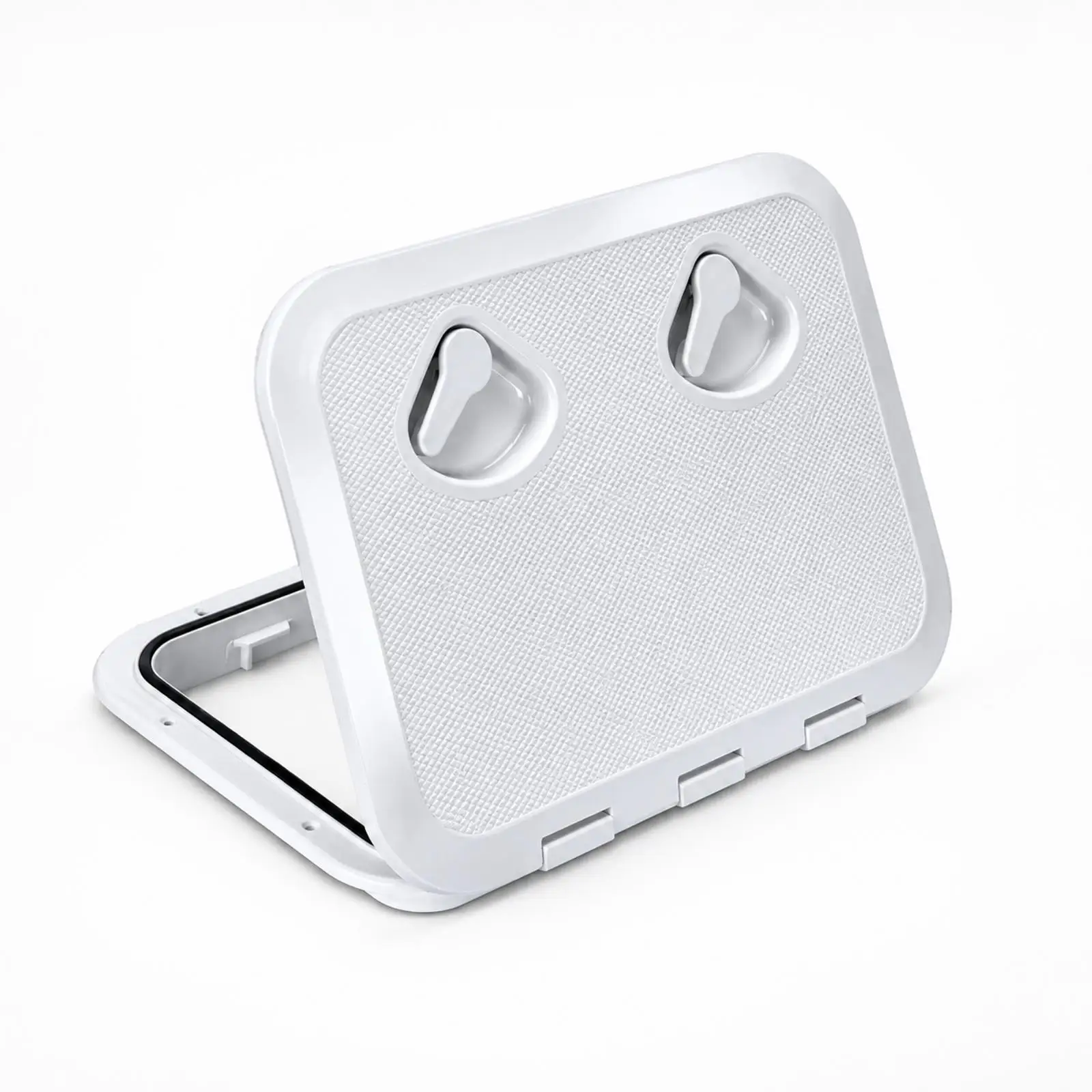 ABS Boat Deck Hatch Cover with Hinges for Marine Yacht Storage Access Lid Textured Rounded Corner Design view 3