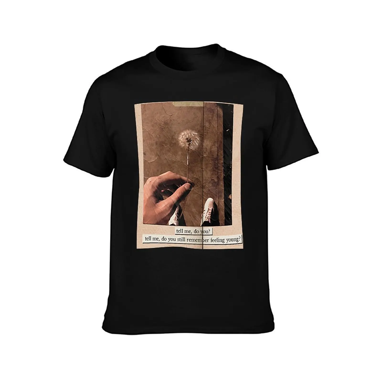 fearless collage T-Shirt, Summer Casual Cotton Tee, Oversized Streetwear Tops, Vintage Graphic Print, Loose Fit Short Sleeve