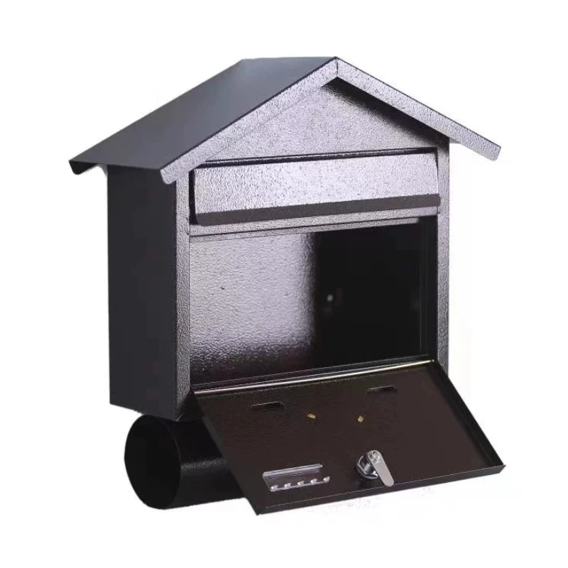 

wrought iron mailbox outdoor wall decoration rainproof waterproof mailbox pastoral creative mailbox European retro