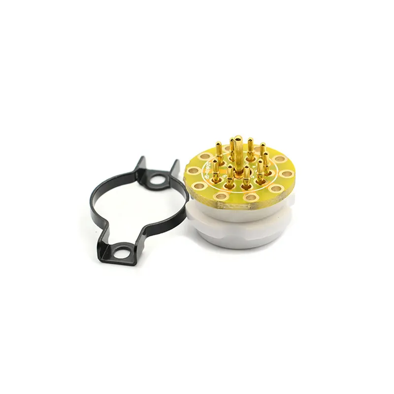 20pcs New Gold Plated PCB 9 Pin Tube Socket for CMC EIZO Steel Ceramic Tube Base