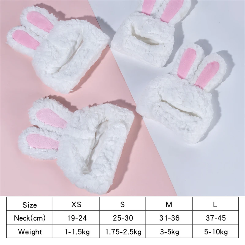 Plush Rabbit Ears Pet Dog Accessories Cosplay Cat Hat Winter Lovely New Year Christmas Puppy Headgear Soft Velvet Pet Supplies