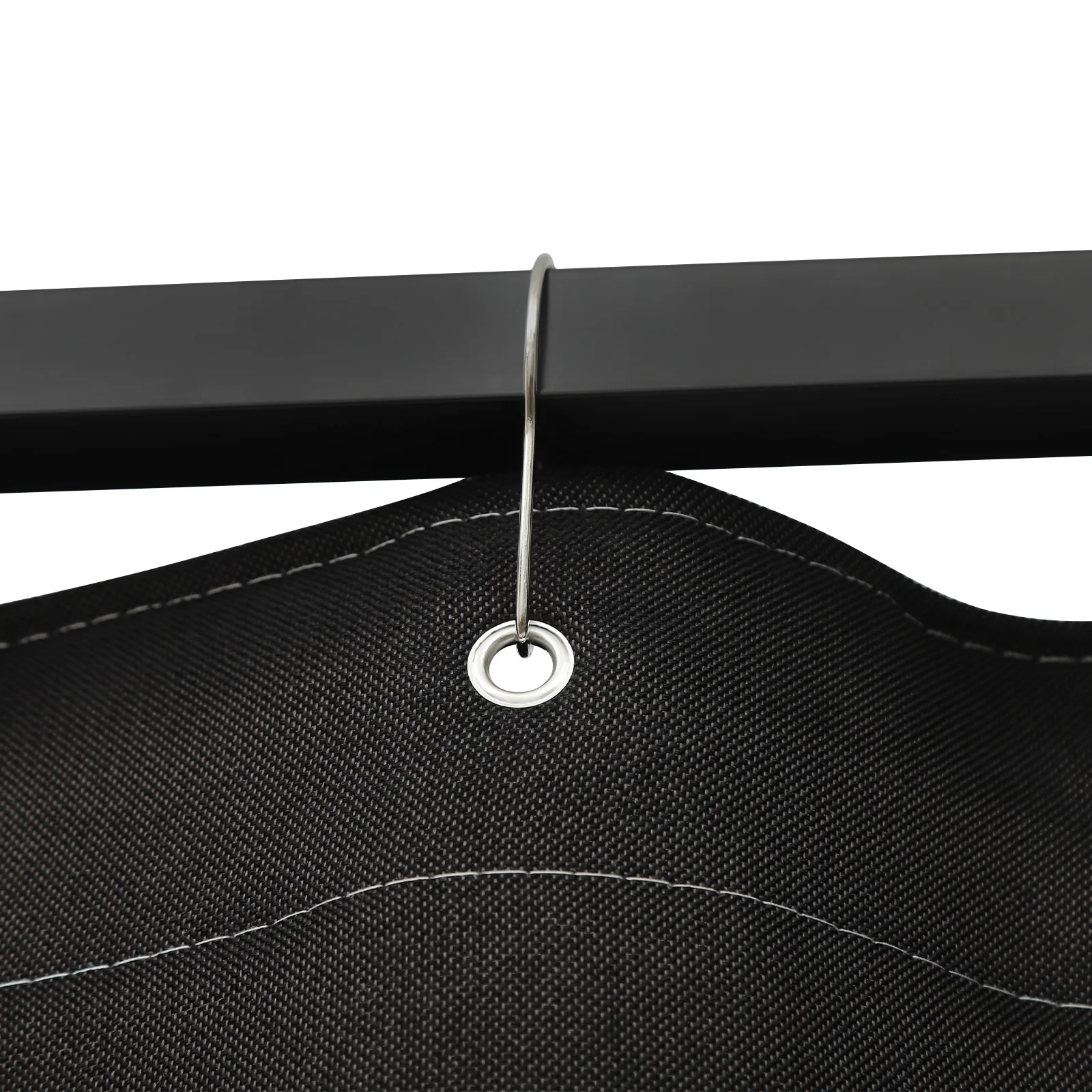 Tragbare Umkleidekabine 1*1*2 m Freistehend Hohe Tragfähigkeit Ankleidezimmer für Bekleidungsgeschäfte Grau/Schwarz – Detail 21
