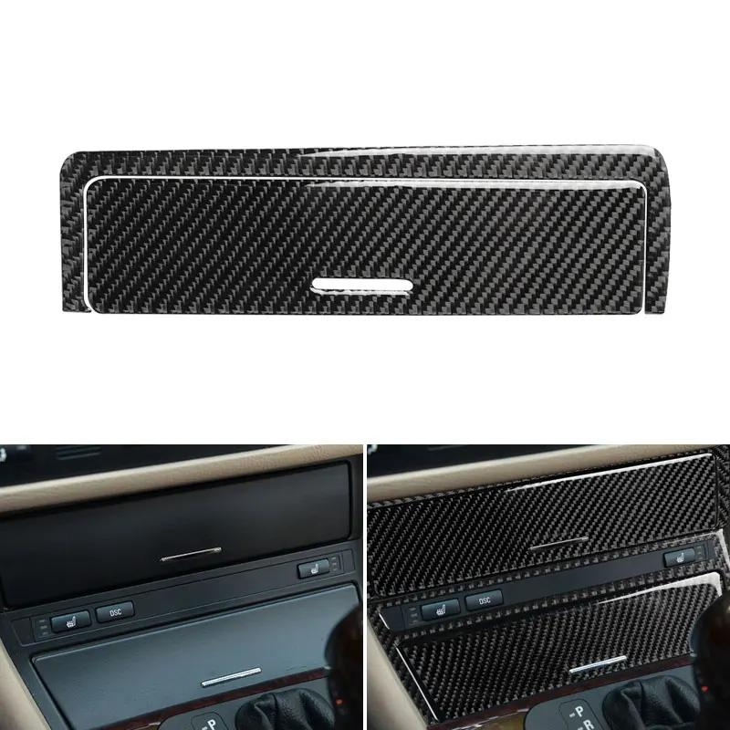 

For BMW 3 series E46 1998 - 2002 2003 2004 2005 Car Carbon Fiber Center Control Panel Gear Shift Cigarette Lighter Cover Trim