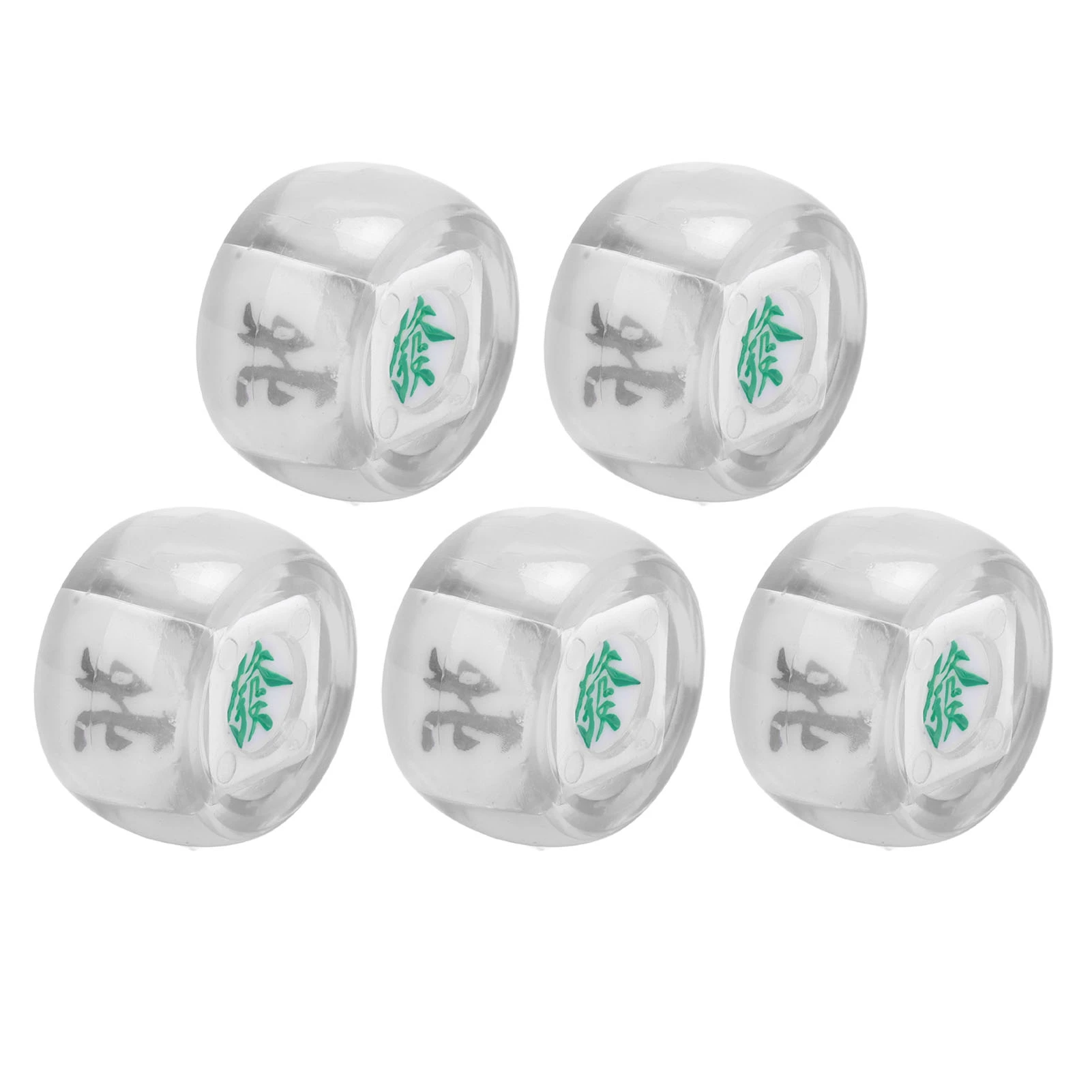 5Pcs Mahjong Wind Direction Dice East South West North Sphere Entertainment Game Dice Transparent