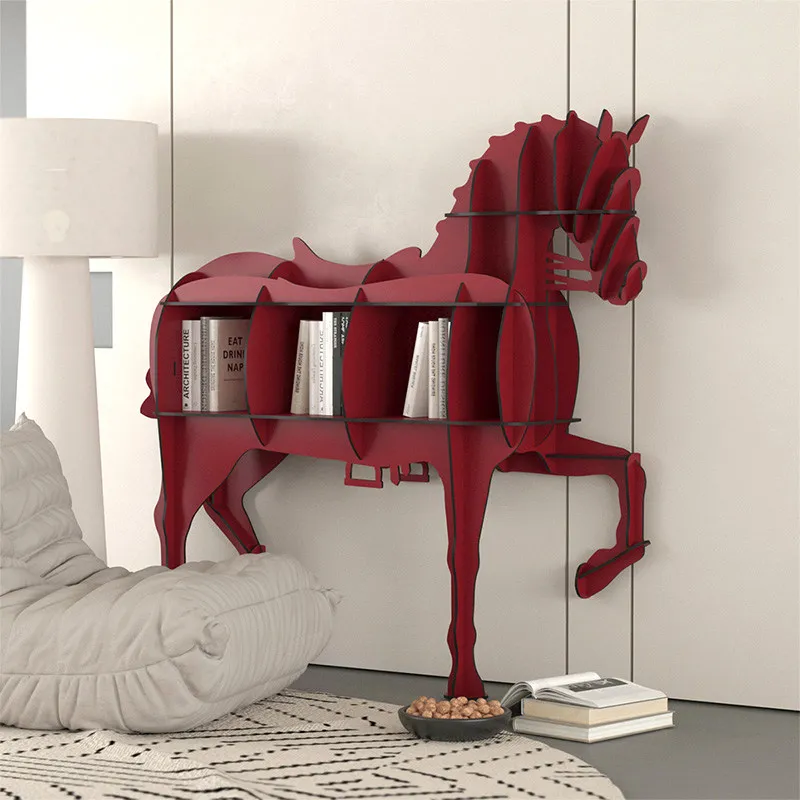 Ma Creative  Light Luxury Household Bookcase Shelf Sofa Side Cabinet Entrance Living Room Partition Cabinet Display Cabinet