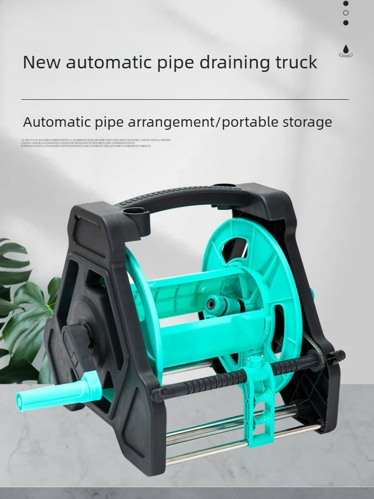 Automatic Pipe Arrangement Flexible Hose Storage Rack Watering Tool Guide Wheel Water Pipe Cart Wheel Ороситель На Шланг Садовый