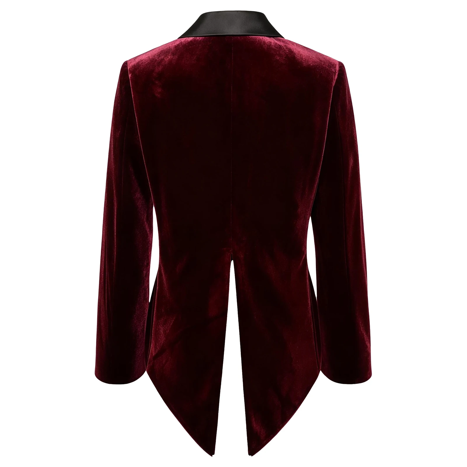 Boys Gentleman Velvet Tailcoat Children Retro Wedding Party Tuxedo Blazers Kids Notched One Button Formal Suit Jacket Magic Show