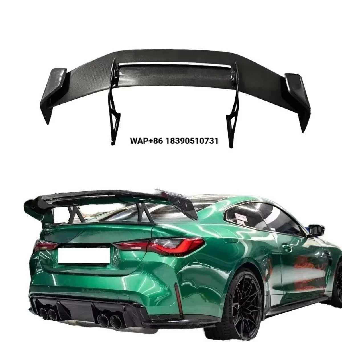 

AD-R3 Style Carbon Fiber Rear Trunk Wing Spoiler M Style Glue Tape Screws Installation 2016+ 3/4/Coupe Bodykit Accessories
