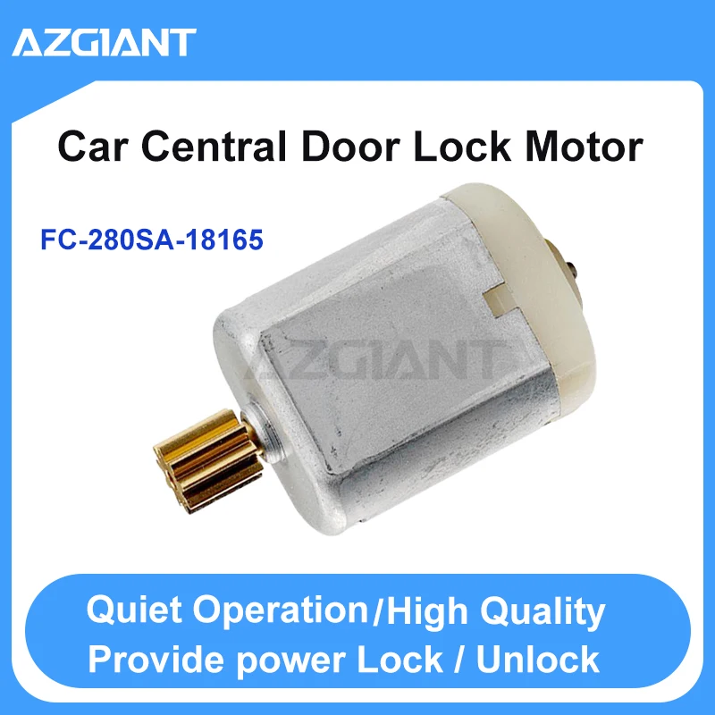 AZGIANT Car Central Door Lock Motor 9 teeth FC-280SA-18165 For 1999-2005 Fiat Punto Mk2 Provide power Lock / Unlock car gadgets