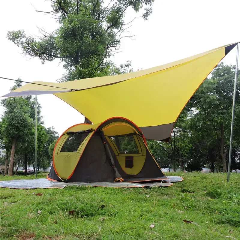 Outdoor Comfortable One Tent and Tarp Light Camping Park Leisure Hexagonal Beach Sunshade Canopy Tent Tarp