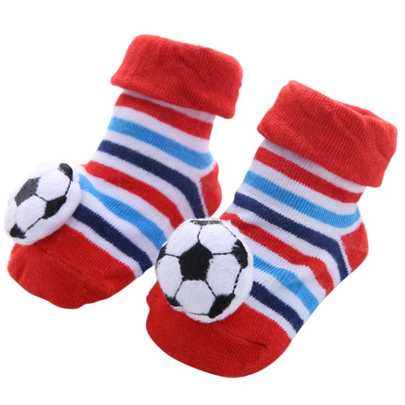 Fall Winter 0-1 Year Old Baby Socks Cute 3D Cartoon Doll Socks Warm Cute Socks Baby Girl Boy Socks