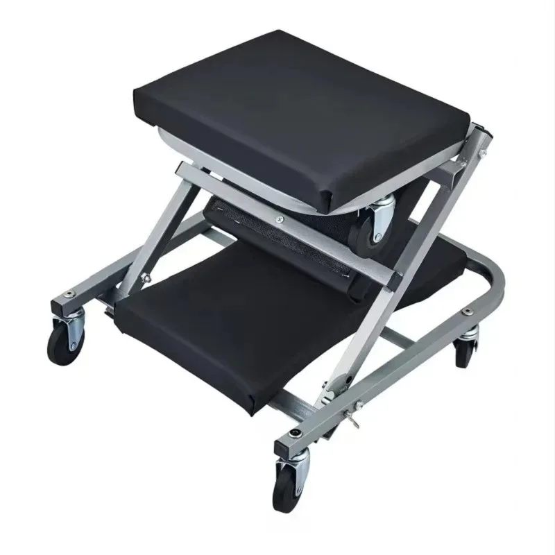 2 in 1 Z Creeper Seat Rolling Chair Auto Mechanics Shop Garage Work Stool 36 Inch Car Repair Lying Board, Skateboard Repair