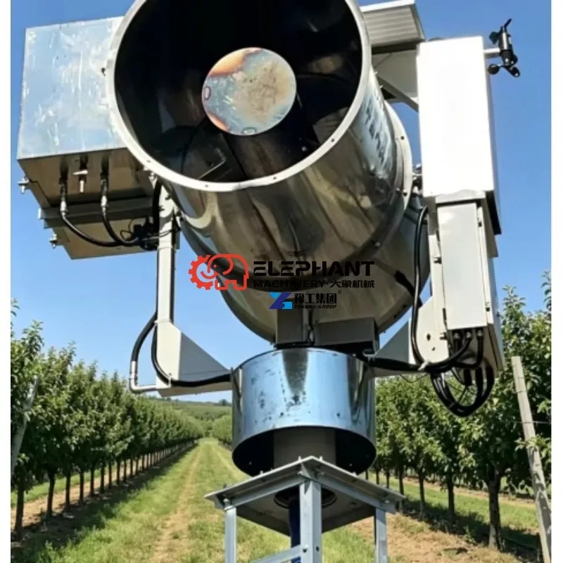 Wheeled Trailer Movable Orchard Anti Frost Machine Easy Transfer Multi Plot Coverage for Fruit Plantation Farm Use