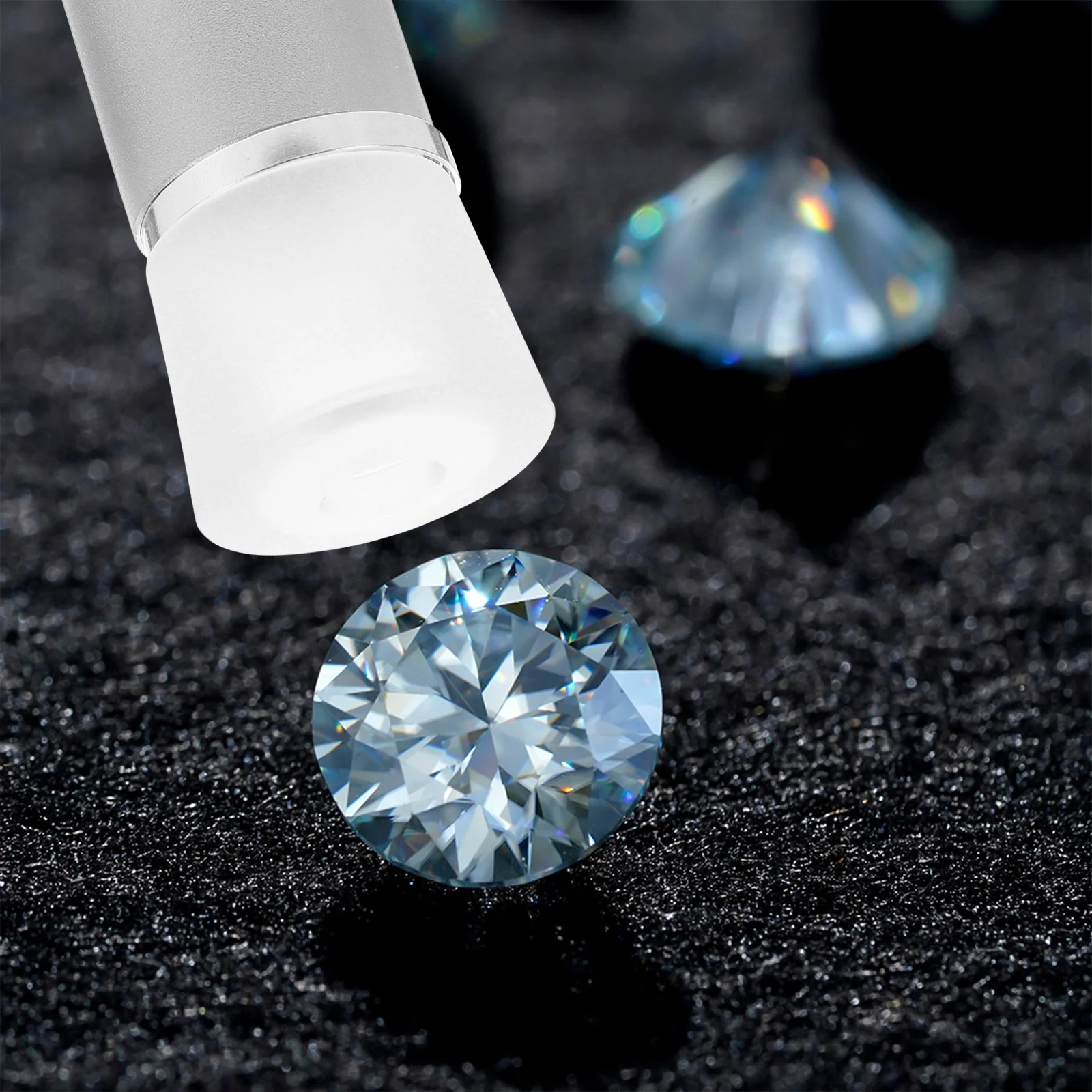 

Diamond Detection Magnifying Glass Jewelry Identification Portable Loupe Multi-Functional Gem Inspection Tool