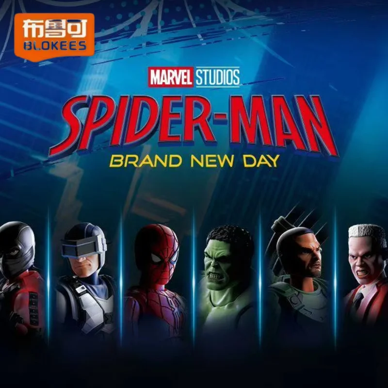 BLOKEES Marvel Heroes Beyond Lite Series Wave 1, Spider-Man & Hulk Assembled Building Block Action Figure, Collectible Toy Gift