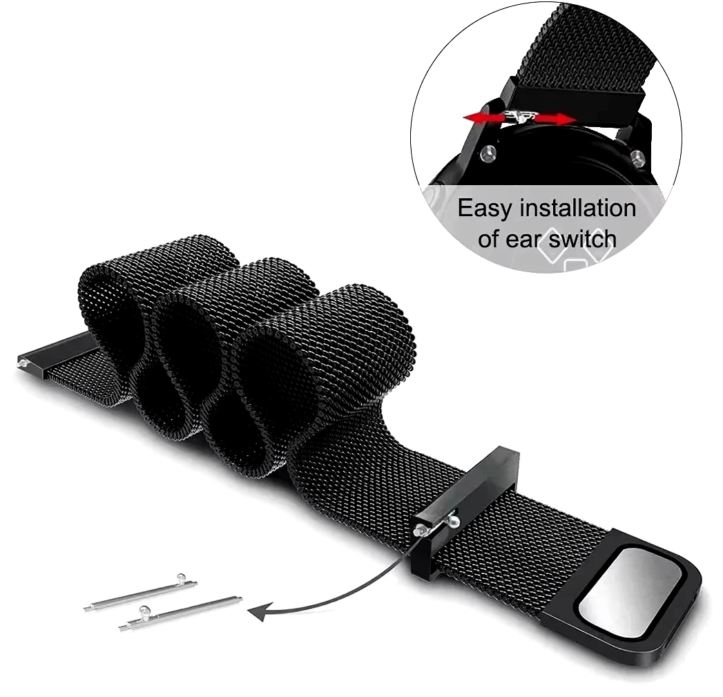 Milanese Magnetic Buckle Band For Redmi Watch 5 Active/5 Lite Stainless Steel Strap For Redmi Watch 3 Active/3 Lite Wrist Belt