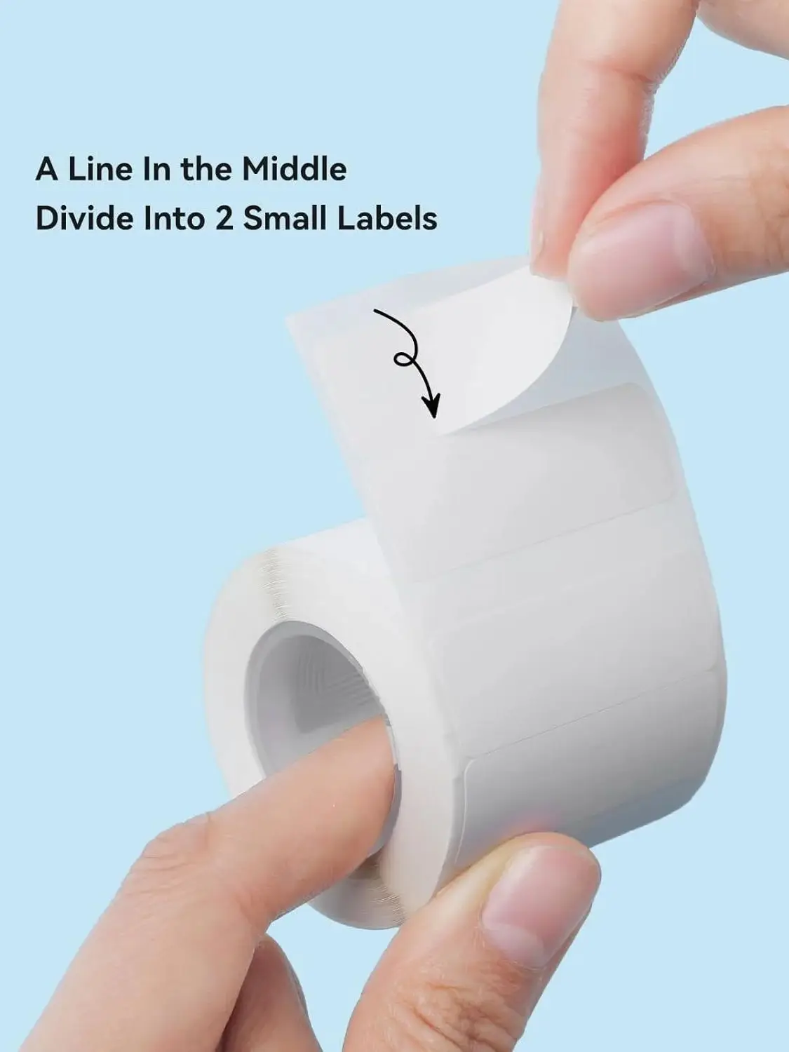 Niimbot B21/B1/B31 Thermisch Label Sticker Papier Rond Wit 20-50mm Breedte Kleding Tag Commodity Prijs Voedsel Zelfklevend - afbeelding 2