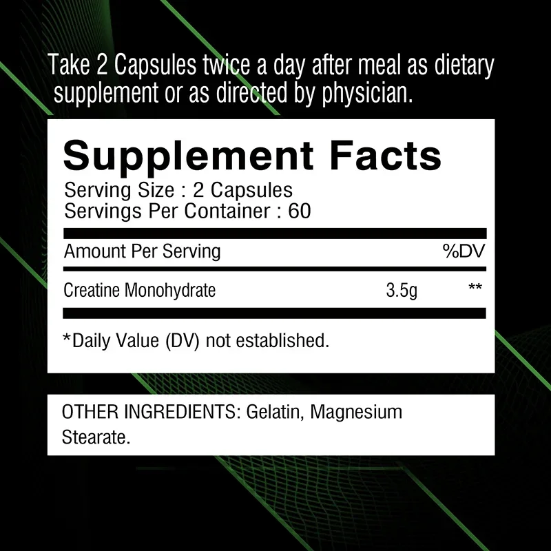 Creatine Monohydrate for Enhance Muscle Mass Strength & Performance Improvement Workout Recovery Mass Gainer