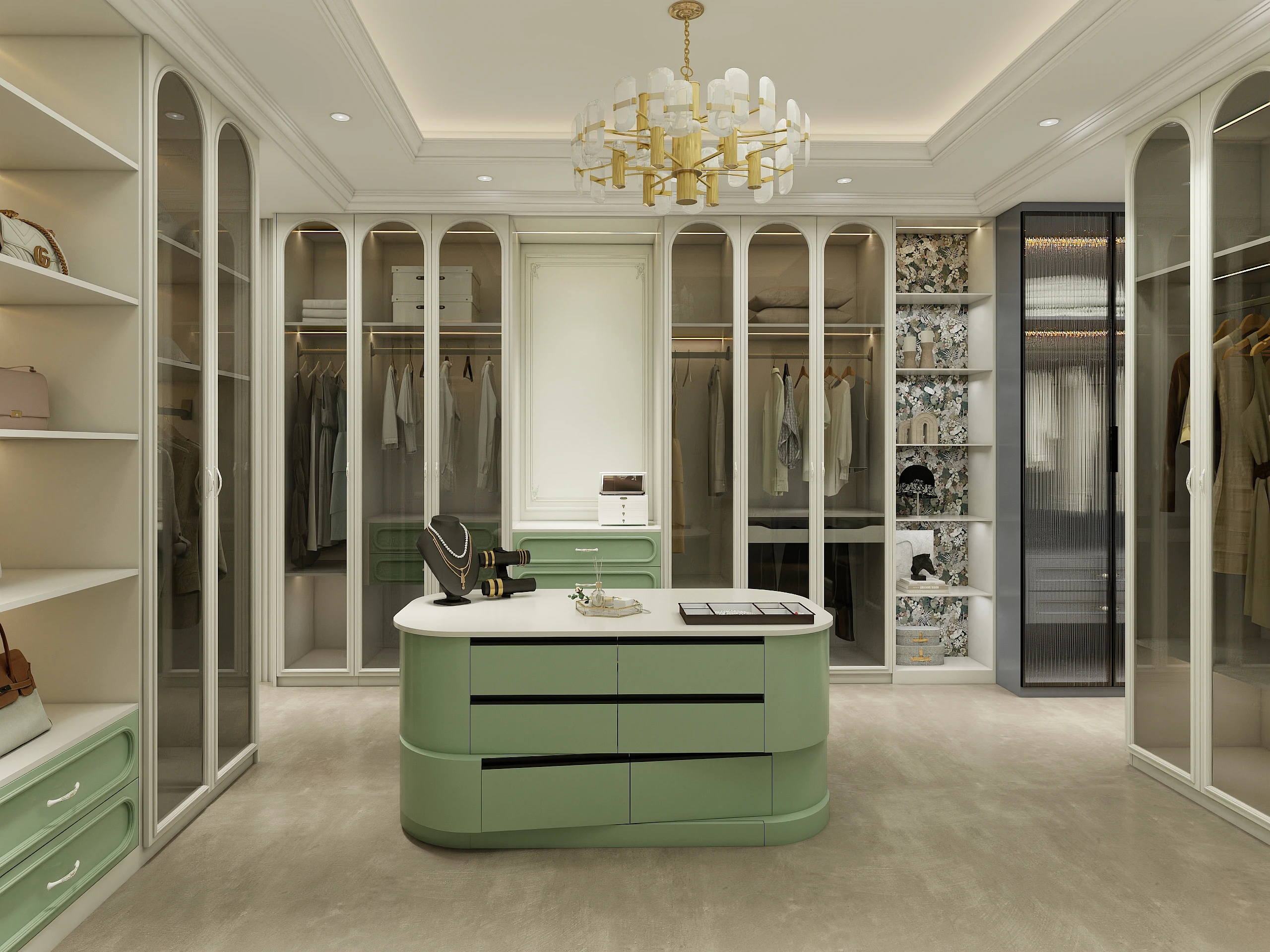 منظم خزانة ملابس خشبي متين حديث لأثاث المنزل أو الفندق لاستخدام غرفة النوم أو الشقة #5