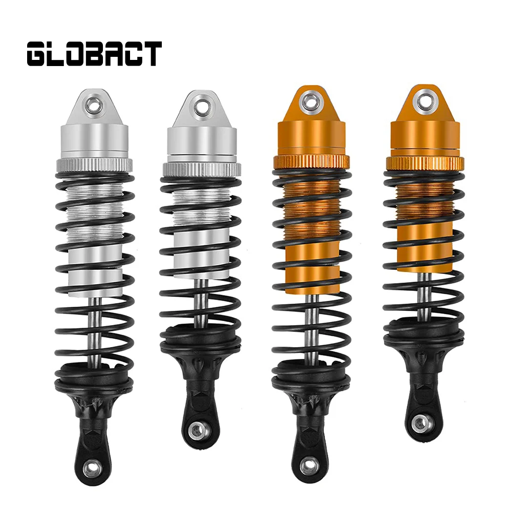 

GLOBACT 4PCS Aluminum Front & Rear RC Shocks Upgrade Parts for 1/10 Slash 2WD/4x4 Shocks Rustler 4X4 Stampede Hoss RC Truck