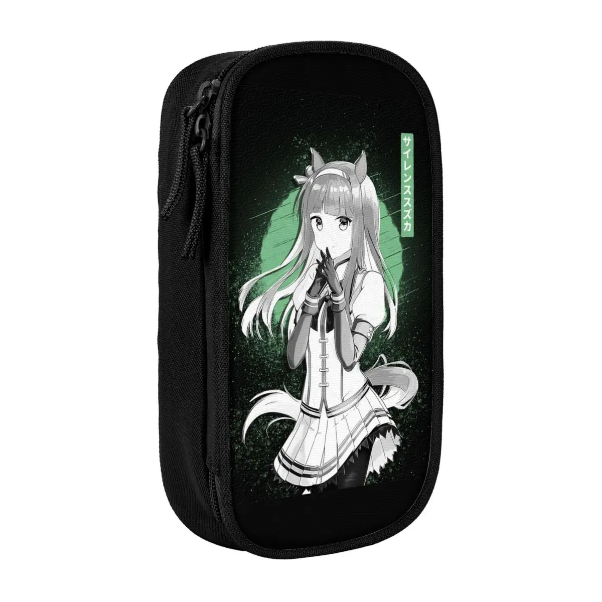 

Silence Suzuka Uma Musume Pencil Case Pencil Box Pen Holder for Student Large Storage Bag School Supplies Gifts Stationery