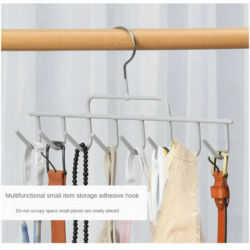 Storage Rack Easy Storage Simple Key Holder Belt Tie Hook Hat Accessories Iron Multifunctional Wall Hooks Scarf  Rack Hanger