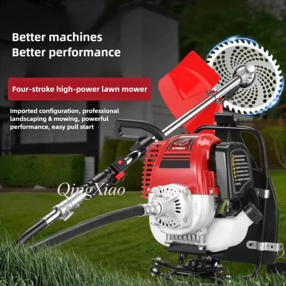 Backpack Brush Cutter Multifunctional Grass Trimmer Farm Orchard Garden Weed Eater Lawn Mower for Brush Cutting Land Reclamation