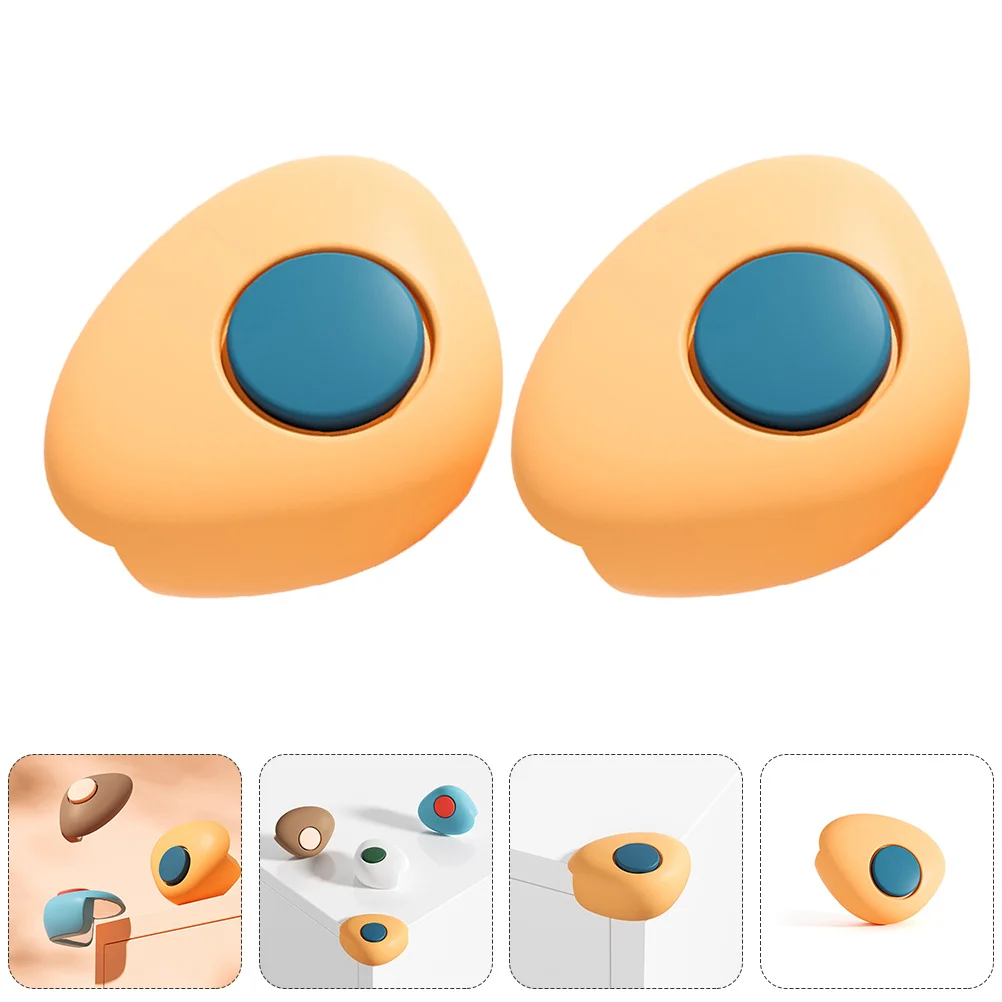 

2Pcs Desk Corner Guards Silicone Furniture Protector - Covers for Table Baby Proofing Child Safety Protection