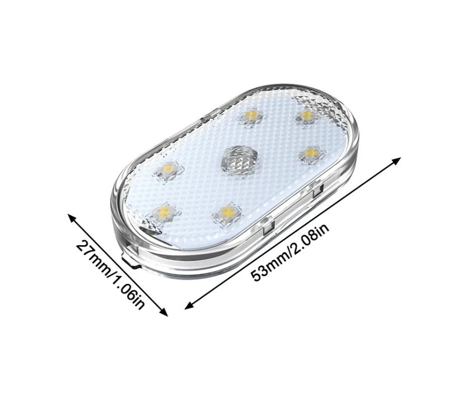 Imagem -06 - Carro sem Fio Levou Toque Luz Lâmpada de Emergência Magnética Auto Telhado Lâmpada do Teto Carregamento Usb Luz de Leitura Mini Atmosfera Luz