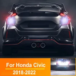 2Pcs Reversing Light For Honda Civic Sedan Coupe Hatchback 2018 2019 2020 2021 2022 Parts Accessories LED Backup Light Canbus