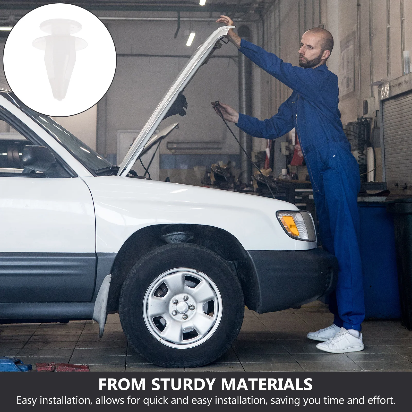 50 قطعة مقاطع التجنيب الوفير سيارة المسامير البلاستيكية السحابات دفع دبوس عدة لوحة الباب مقاطع الكسوة مجموعة مشابك سلك السيارات #6