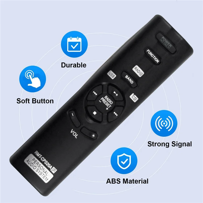 RMT-CPS20A RMTCPS20A Replace Remote Control for Sony Personal Audio System ZS-PS20CP ZSPS20CP-Grocery