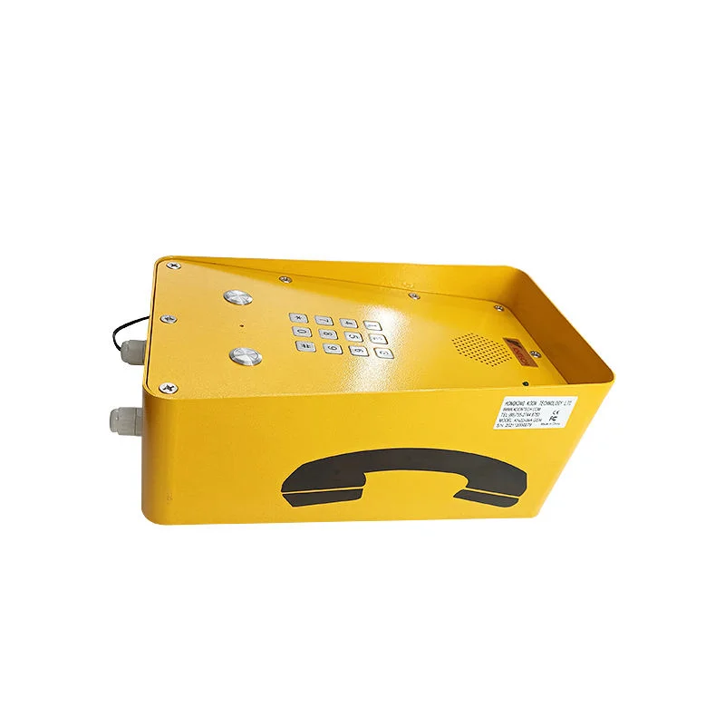 KOONTECH KNZD-09A Industrial Analog Corded Telephone Intercom Keypad Handsfree for Subway Highway Parking Hotels