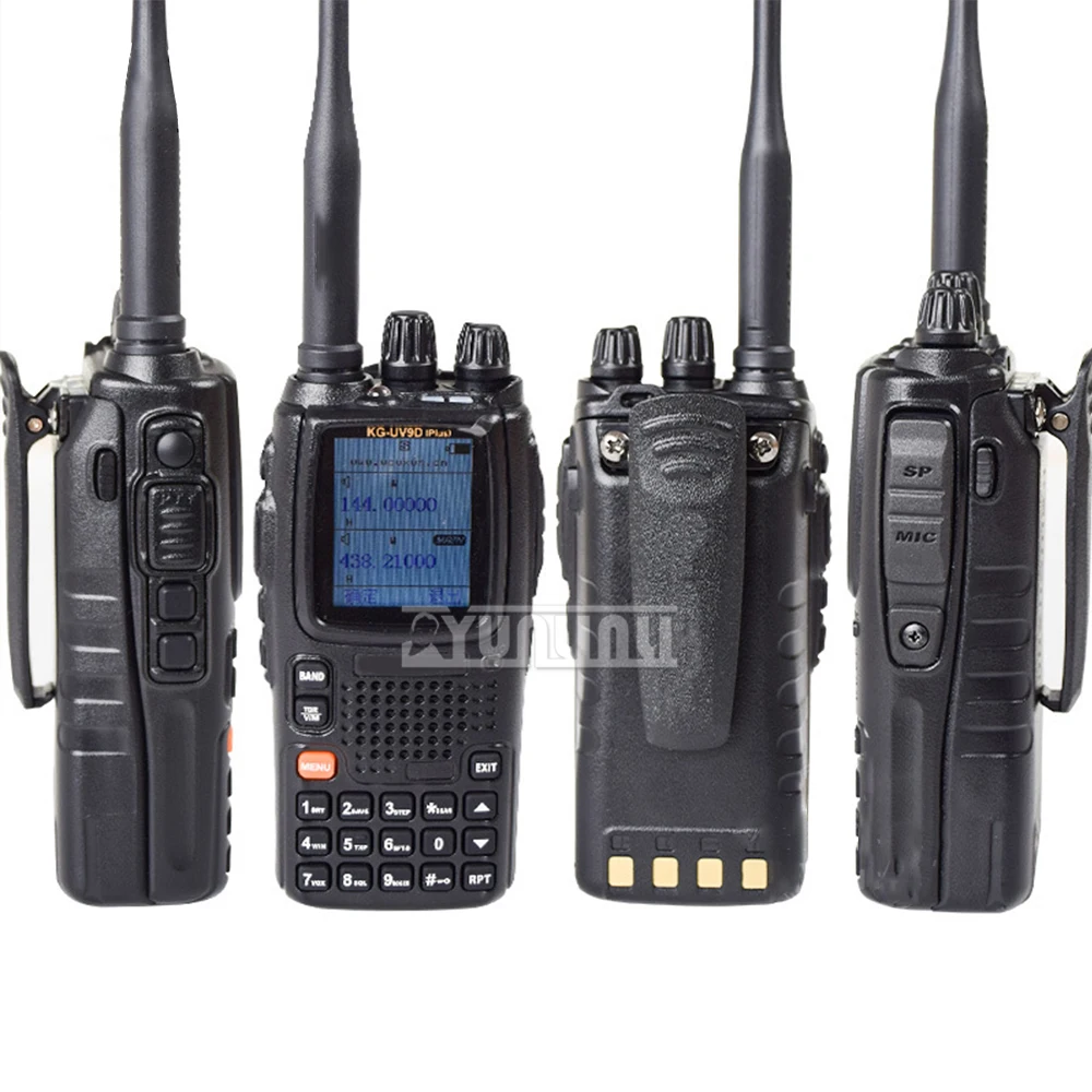 Kg-Uv9dplus Walkie Talkie Cross Section Transfer 7-Section Receiving Uv9d Color Screen 76-985mhz