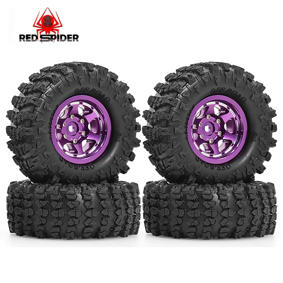 

1.3 Inch Bobcat Tire 66mm Tyre Metal Wheel Set for TRAXXAS 1/18 TRX-4M RC Car Metal Upgrade OP Accessories Parts
