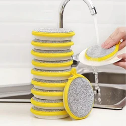 3/5/10 Pieces Double Side Dishwashing Sponge Dish Washing Brush Pan Pot Dish Wash Sponges Household Cleaning Kitchen Tools