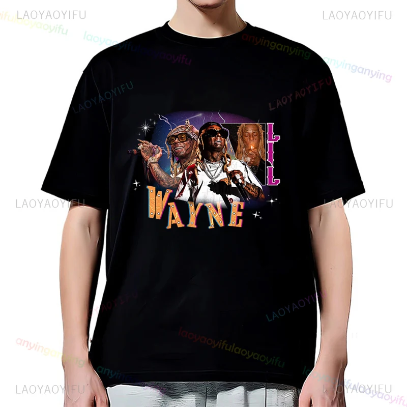 Rapper-Lil-Wayne-New Album Graphic T Shirt Men Hip Hop Streetwear Harajuku Short Sleeve T-shirt Retro Style Clothing Cotton Tee