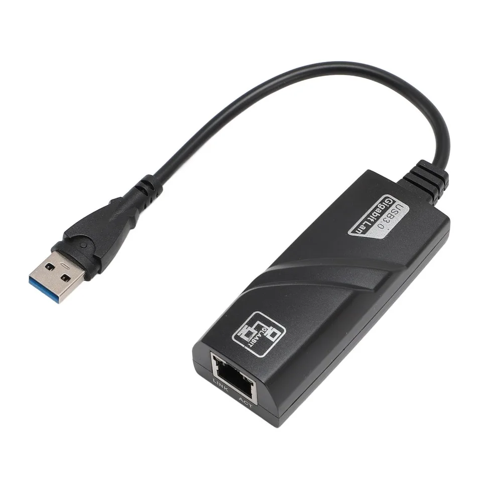 

Сетевой адаптер USB 3.0 10/100/1000 Мбит/с, портативный гигабитный Ethernet-адаптер Plug and Play, USB-Ethernet адаптер