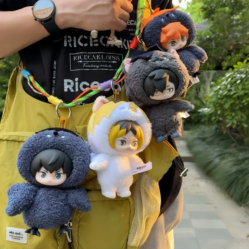 Pop Mart Haikyuu Blind Box Gong Kotak Misterius Asli Figur Anime Seri Pertempuran Sampah Hadiah Ulang Tahun untuk Mainan Anak-anak