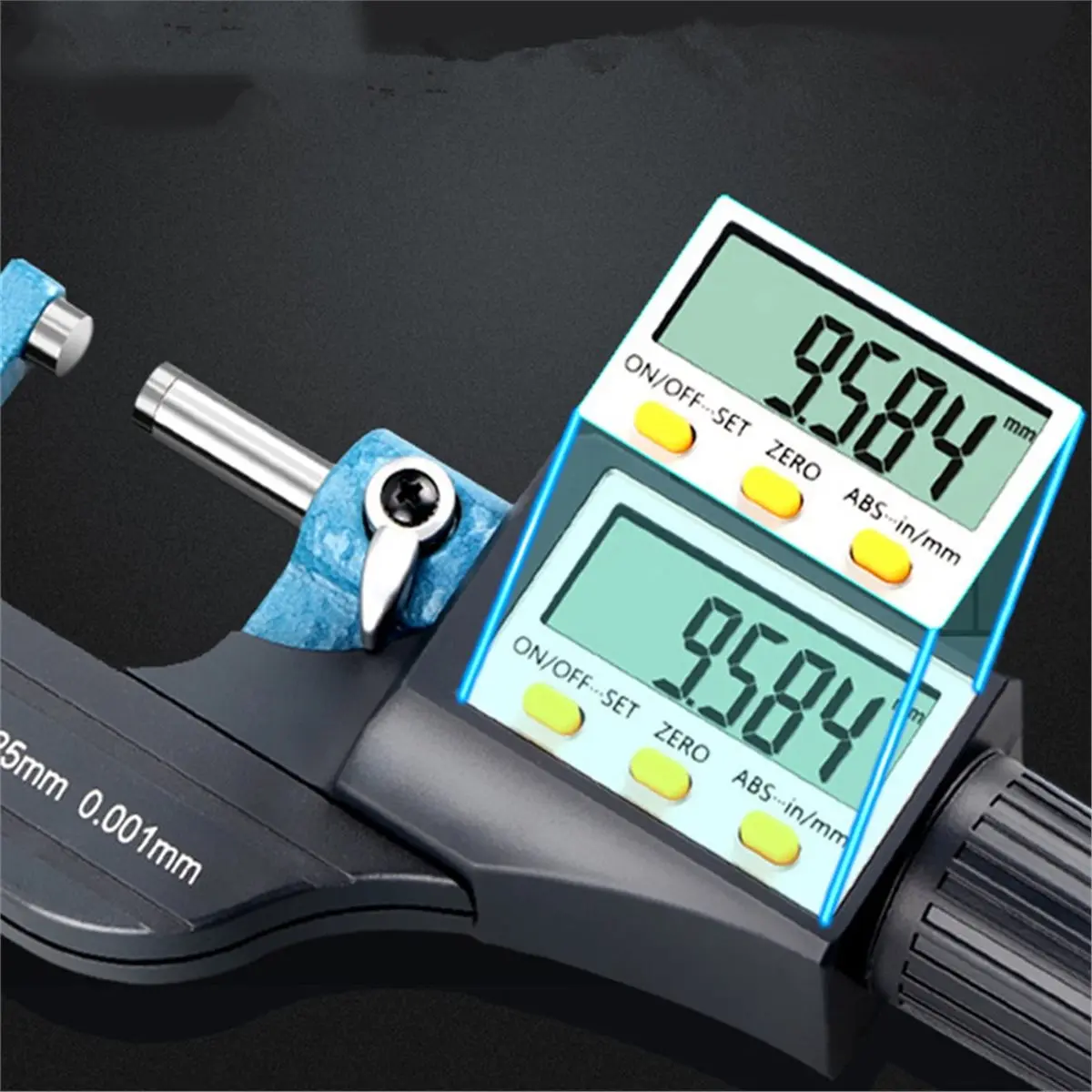High Quality 0-25mm 0.001 mm Digital Electronic Outside Micrometer 0-25 mm with LCD Screen Measuring Tools Caliper