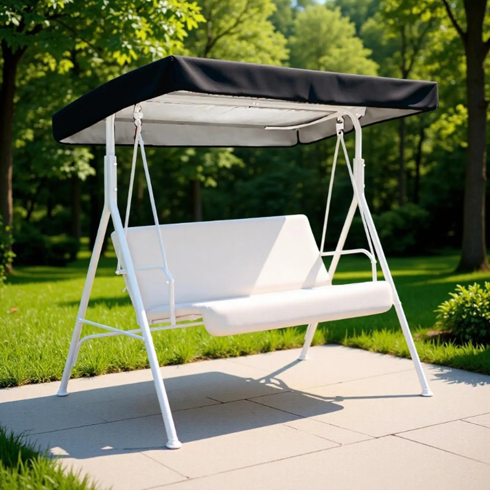 swing top sunshade, all weather outdoor terrace swing canopy, Waterproof dustproof and windproof, replacement protective cover.