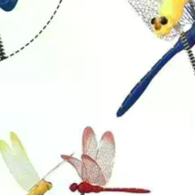 5/10pcs Colorful 3D Dragonfly Garden Yard Flower Arrangement Outdoor Planter Decoration Art